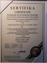 Miksan Company Certificates
